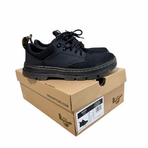 Dr Martens Reeder Chunky Canvas Lace Up Utility Shoes Men’s 10 Womens 11 Black